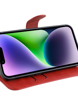 Etui Portefeuille Premium Gorilla Tech  Rouge Pour Apple iPhone 14 Pro Max
