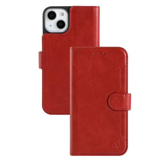 Etui Portefeuille Premium Gorilla Tech Rouge Pour Samsung Galaxy S25 Ultra