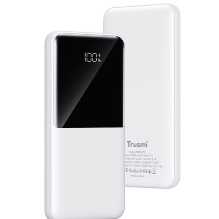 Digital Power Bank, Batterie Externe  10000 mAh 22.5W Couleur Blanc