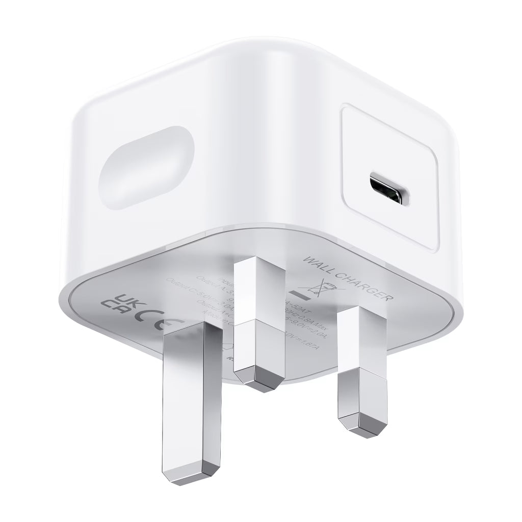 TRUSMI Chargeur Rapide USB-C 20W PD – Modèle CH23-01 – Prise Secteur, Blanc