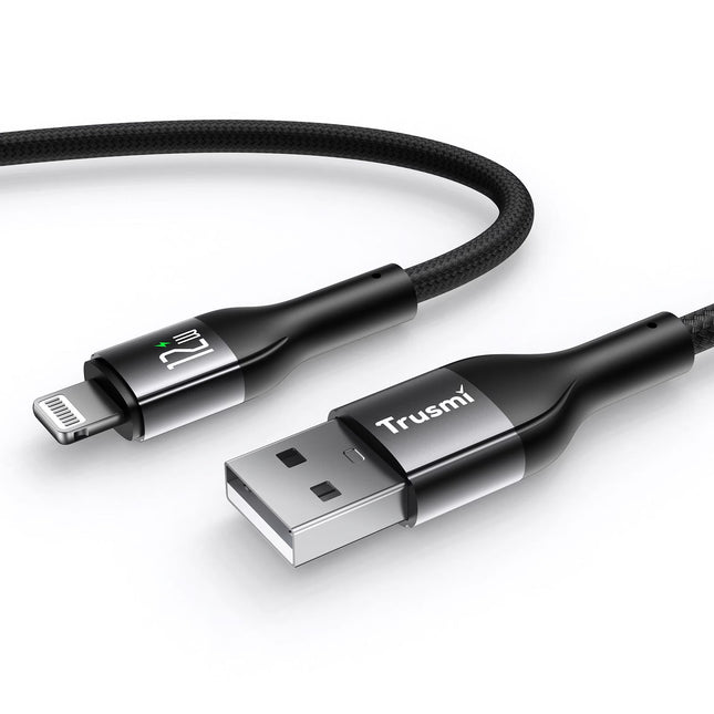 Câble iPhone Trusmi avec Écran Digital (USB-A vers Lightning) - 12W- CA44-11