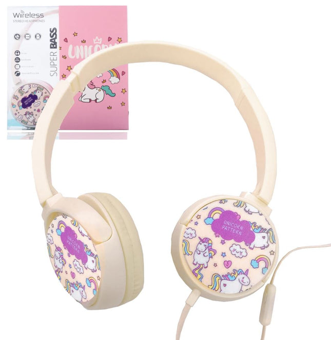 Casque Bluetooth Unicorn Premium Blanc