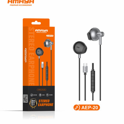 Écouteurs Intra-Auriculaires Filaires USB-C Amaya AEP-20 (1,2 m)
