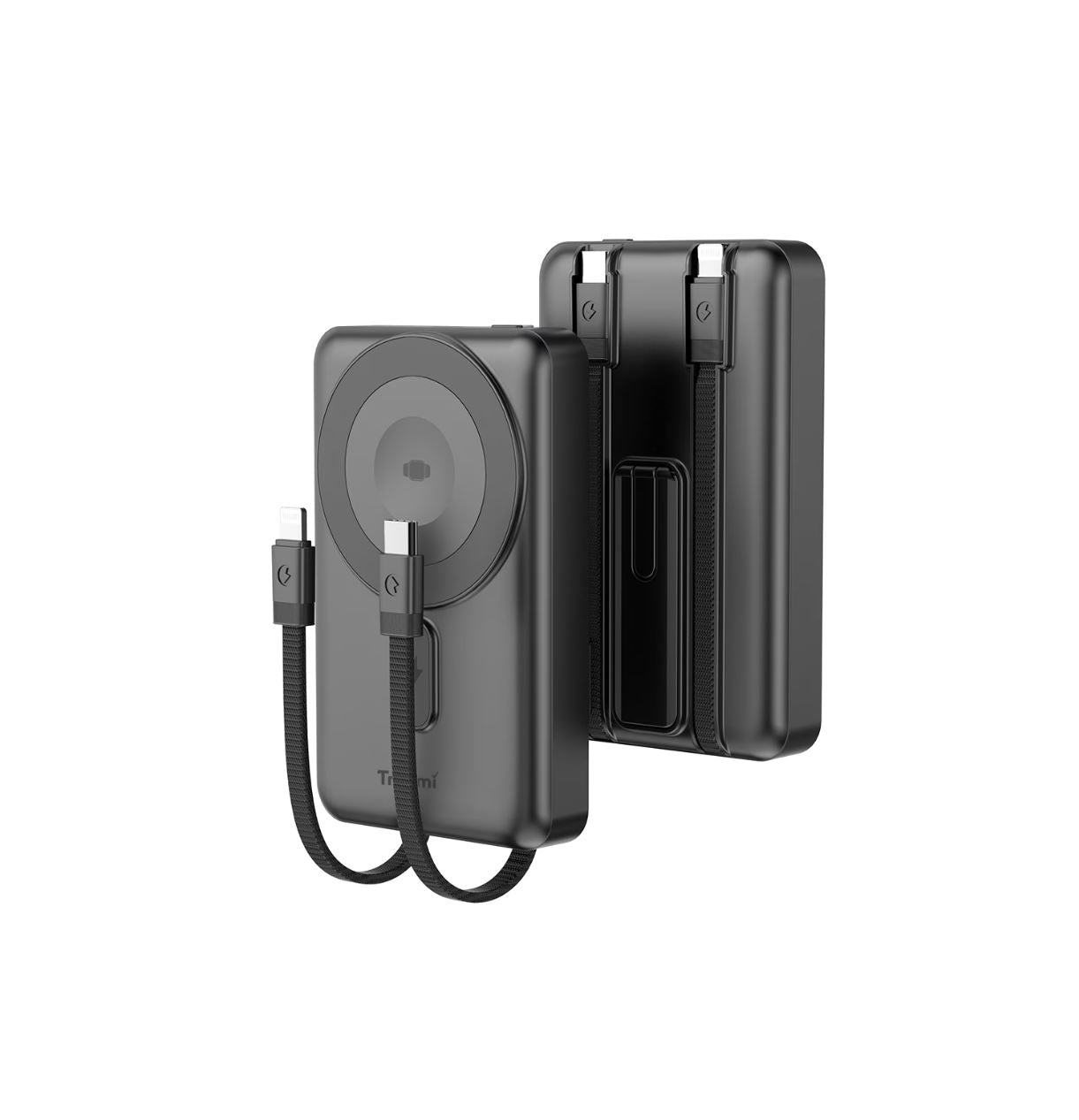 Digital Power Bank Magnetic , Batterie Externe TRUSMI Noir 10000 mAh TRUSMI PB12-01 15W