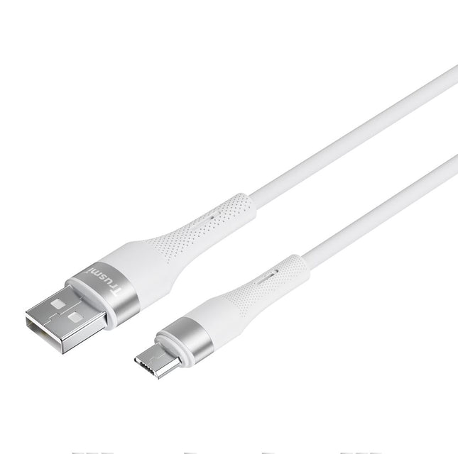 Câble En Silicone Blanc CA34-059  USB-A vers Micro