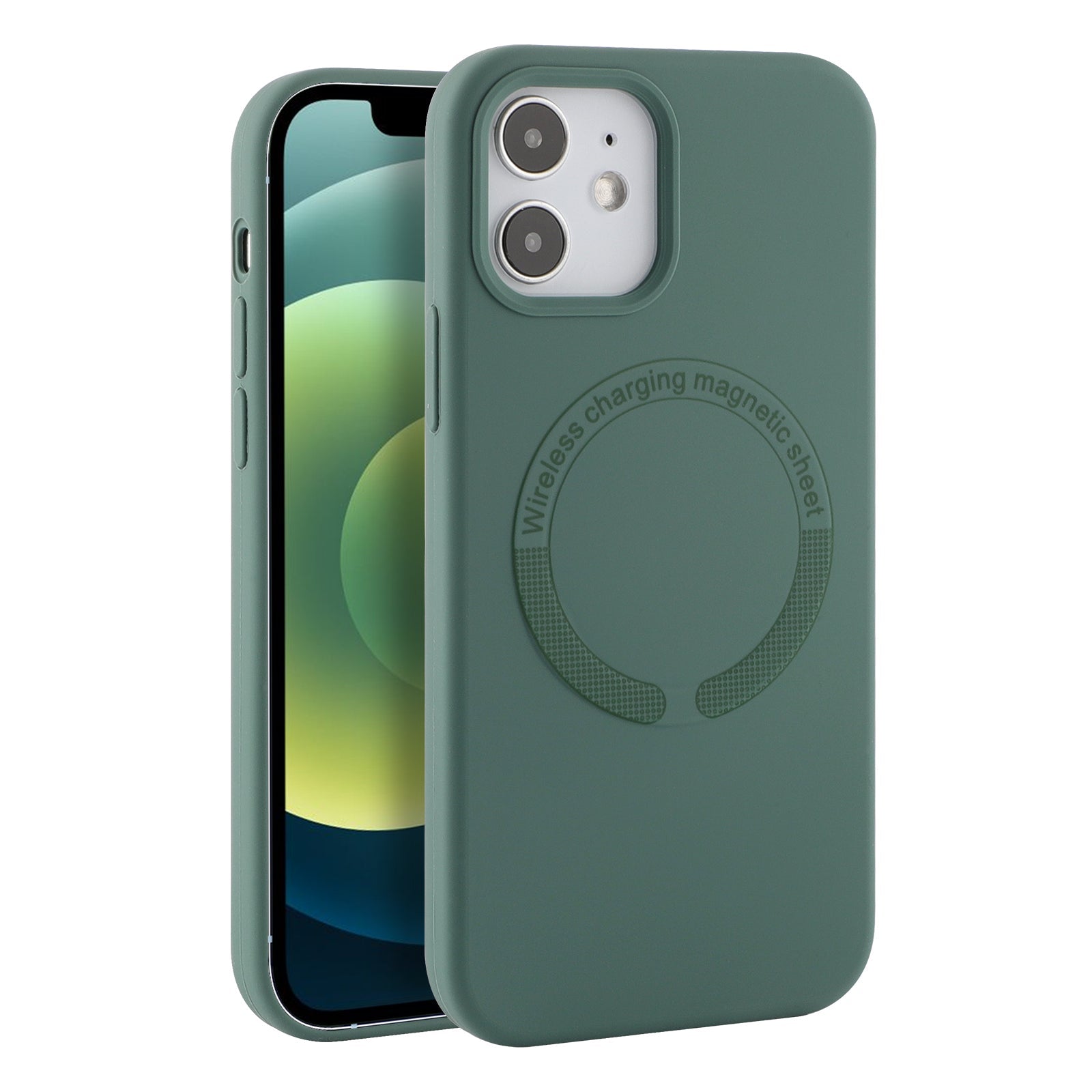 Coque En Silicone Magnetique Gorilla Tech Vert Midnight  Qualité Premium Pour Apple iPhone 13 Pro Max