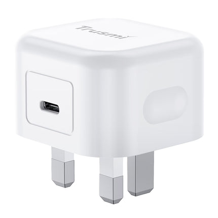 TRUSMI Chargeur Rapide USB-C 20W PD – Modèle CH23-01 – Prise Secteur, Blanc