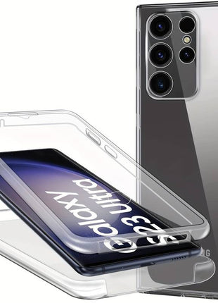 Coque 360 transparent (avant en gel/arriere dur) Gadget Shield pour Samsung Galaxy A21S