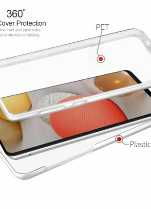 Coque 360 transparent (avant en gel/arriere dur) Gadget Shield pour Samsung Galaxy A21S