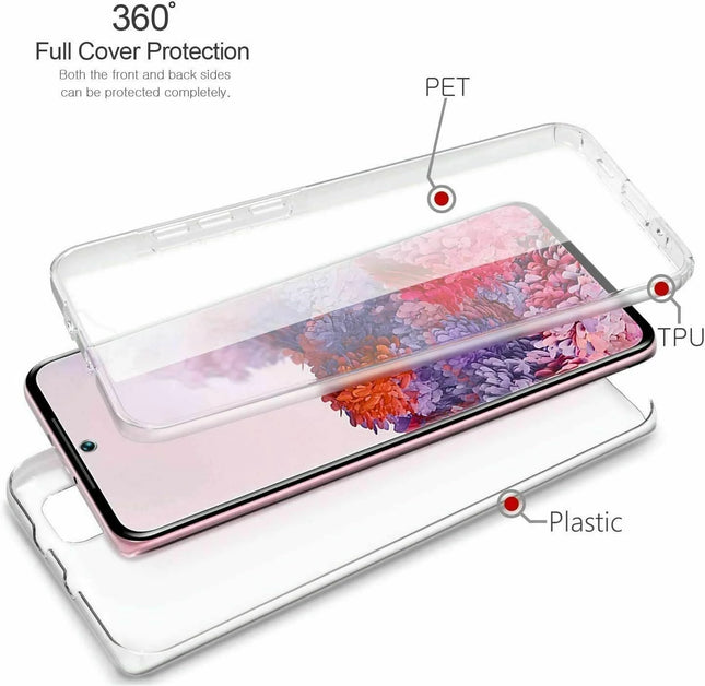 Coque 360 Transparent (avant en gel/arriere dur) Gadget Shield Pour Apple iPhone X/XS