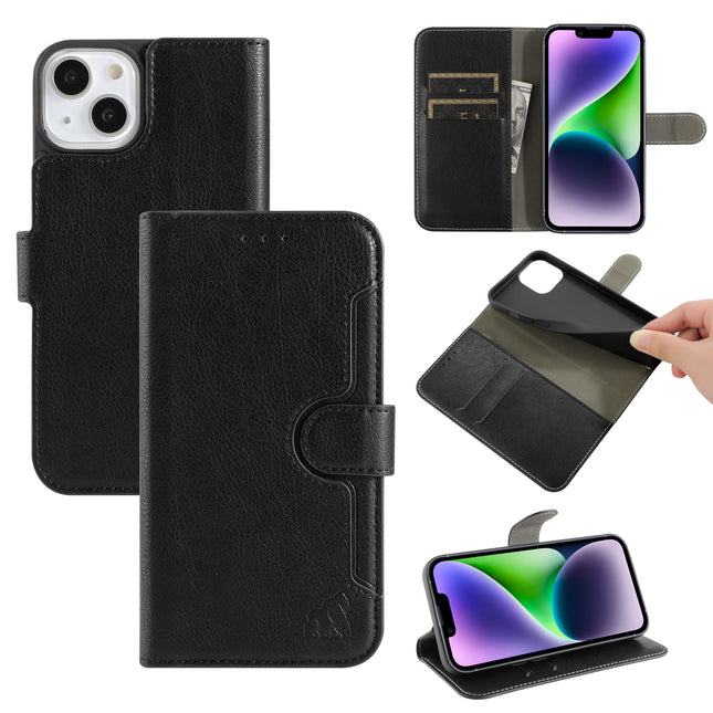 Pack de 10 Etui Portefeuille Premium Gorilla Tech Noir Pour Apple iPhone  6/6S