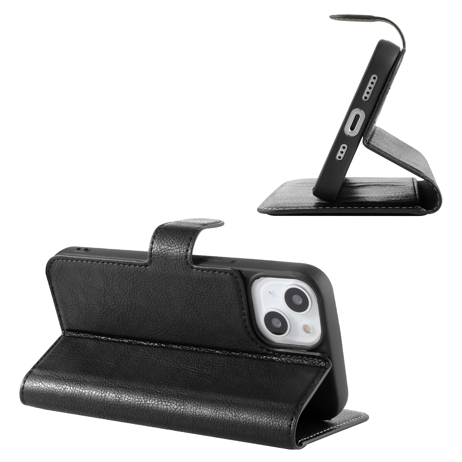 Etui Portefeuille Premium Gorilla Tech Noir Pour Apple iPhone 12 Mini (5.4")