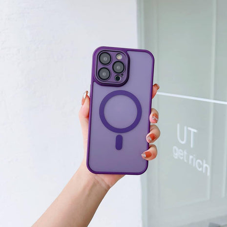 Coque Magsafe Shadow Violet Pour Apple iPhone 15 Pro Max