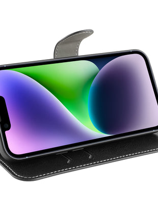 Etui Portefeuille Premium Gorilla Tech Noir Pour Apple iPhone 12 Mini (5.4")