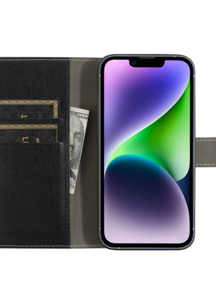 Etui Portefeuille Premium Gorilla Tech Noir Pour Apple iPhone 12 Mini (5.4")