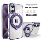 Coque  En Gel Gorilla Tech Qualité Premium a Anneau Magnétique Rotatif Violet Pour iPhone 14 Pro Max