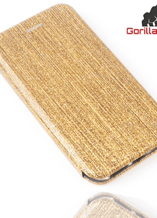 Etui 3D Glitter Book Gorilla Tech Or Pour Apple iPhone 7/8 SE 2020