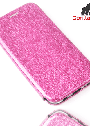Etui 3D Glitter Book Gorilla Tech Rose Pour Apple  iPhone XS Max