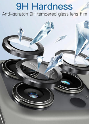 Film En Verre 3 en 1 Noir Pour  Caméra Arrière Apple iPhone 17 Pro Max