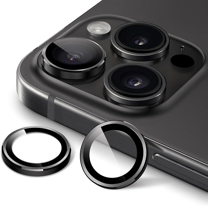 Film En Verre 3 en 1 Noir Pour  Caméra Arrière Apple iPhone 17 Pro Max
