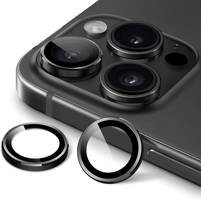 Film En Verre 3 en 1 Noir Pour  Caméra Arrière Apple iPhone 17 Pro