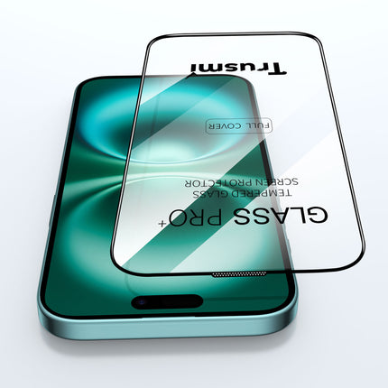 Protecteur d'écran en verre trempé incurvé 3D pour iPhone 17 Series – Transparent, anti-traces de doigts et couverture intégrale