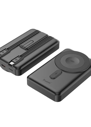 Digital Power Bank Magnetic , Batterie Externe TRUSMI Noir 10000 mAh TRUSMI PB12-01 15W