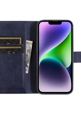 Etui Portefeuille Premium Gorilla Tech Bleu Pour Apple iPhone 12 Mini (5.4")