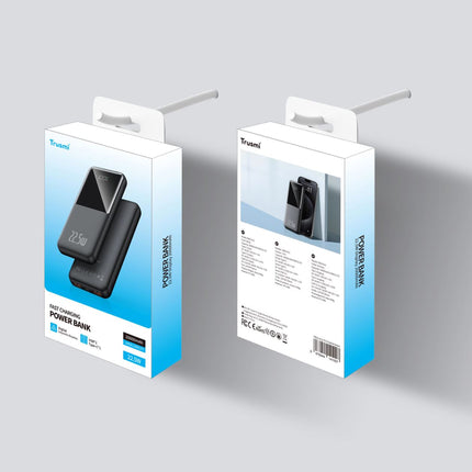 Digital Power Bank, Batterie Externe  10000 mAh 22.5W Couleur Blanc