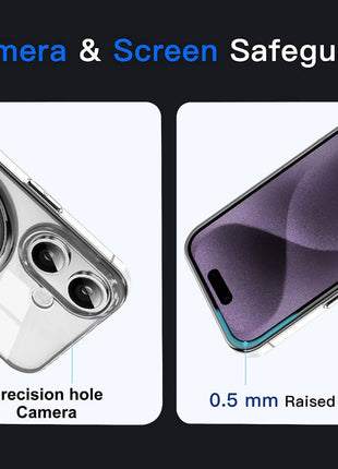 Coque  En Gel Gorilla Tech Qualité Premium a Anneau Magnétique Rotatif Violet Pour iPhone 14 Pro Max