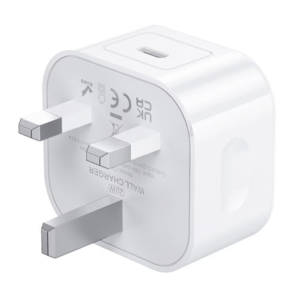 TRUSMI Chargeur Rapide USB-C 20W PD – Modèle CH23-01 – Prise Secteur, Blanc