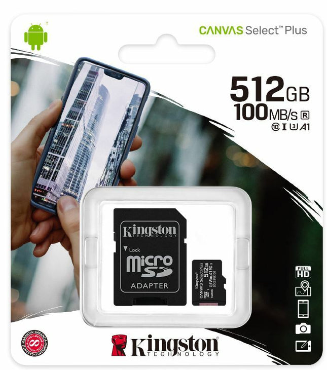 Kingston Canvas Select Plus 512GB SD Carte Mémoire