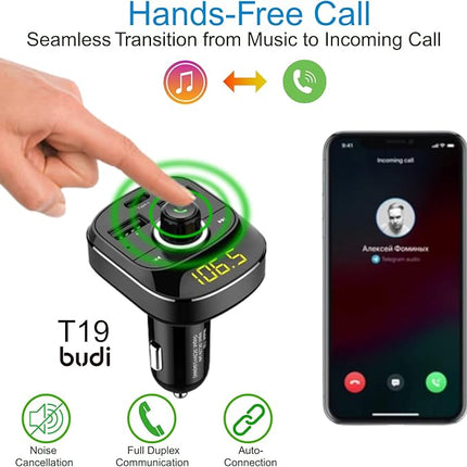 Budi Transmetteur FM avec Charge rapide 3.0, 42W