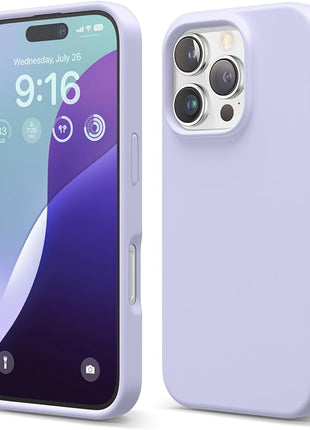 Coque De Charge Magnétique Sans Fil Magsafe En Silicone Souple Violet Pour iPhone 16