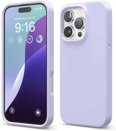Coque De Charge Magnétique Sans Fil Magsafe En Silicone Souple Violet Pour iPhone 16