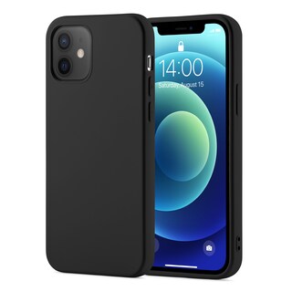Coque De Charge Magnétique Sans Fil Magsafe En Silicone Souple Noir Pour iPhone 16E