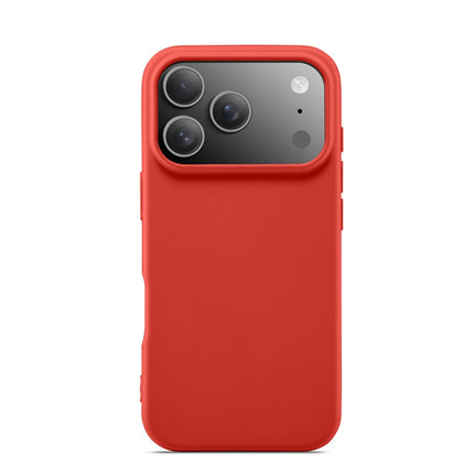 Coque De Charge Premium Magsafe En Silicone Souple (Rouge) Pour iPhone 17 Pro