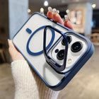 Coque MagSafe Bleu Foncé Pour Apple iPhone 16 Plus Avec Support Et Protection Pour l'Appareil Photo