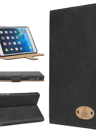 Étui  Magnetique Véritable Cuir Noir Gorilla Tech Pour iPad Air 13" 2024