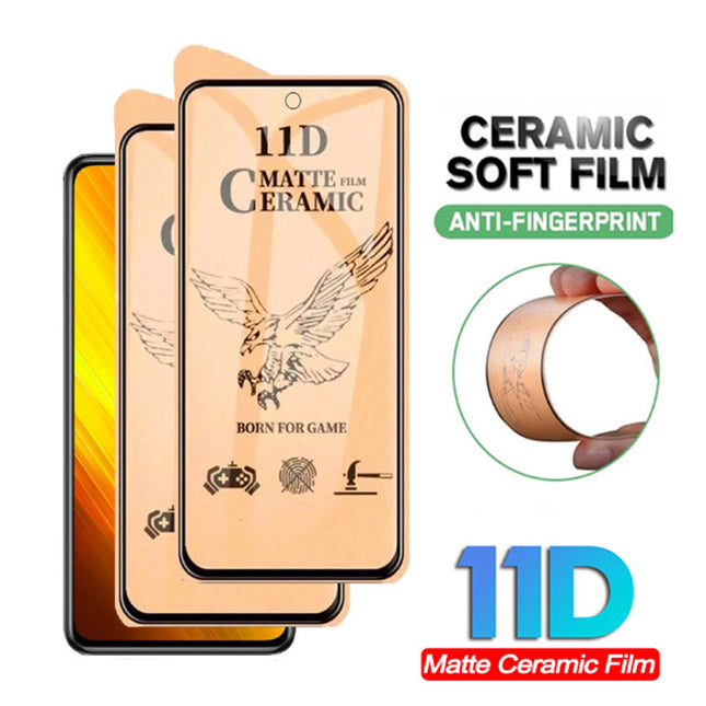 Film En Verre Nano Flexible Full Glue Noir Go-Des Pour Apple iPhone 11
