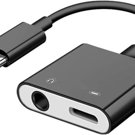 Adaptateur 2 En 1 Type-C Vers Prise Casque 3,5mm