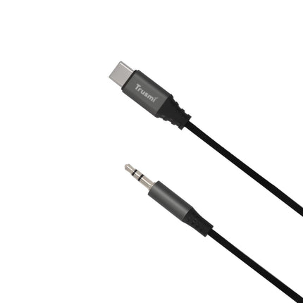 Câble Audio Tressé TRUSMI CA50‑05 Type‑C à jack 3,5 mm – Gunmetal (1 m)