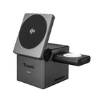 Station De Recharge Sans fil 3‑en‑1 Qi2 Cube TRUSMI CD02‑01 – Gris