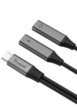 Adaptateur 2‑en‑1 TRUSMI CA51‑01 – Double USB‑C Femelle