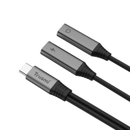 Adaptateur 2‑en‑1 TRUSMI CA51‑01 – Double USB‑C Femelle