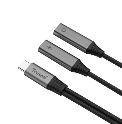 Adaptateur 2‑en‑1 TRUSMI CA51‑01 – Double USB‑C Femelle