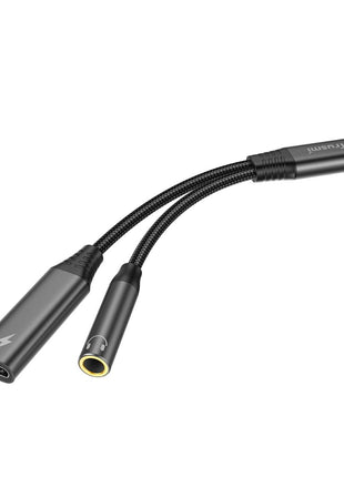 Adaptateur Audio 2‑en‑1 TRUSMI CA50‑01 – USB‑C + Jack 3,5 mm (4 pôles)