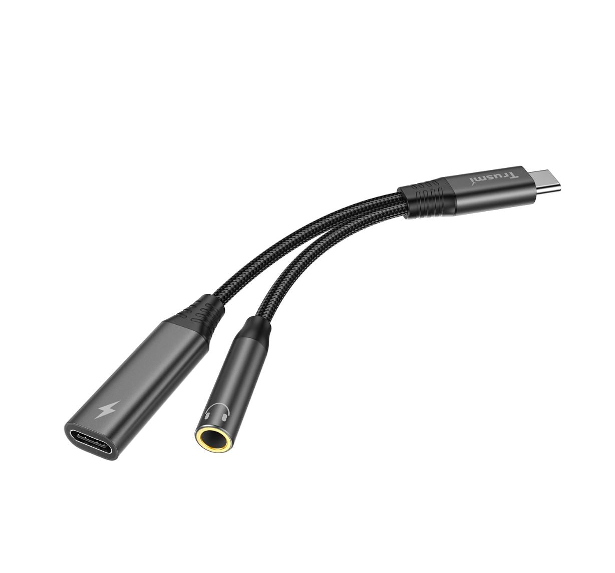 Adaptateur Audio 2‑en‑1 TRUSMI CA50‑01 – USB‑C + Jack 3,5 mm (4 pôles)