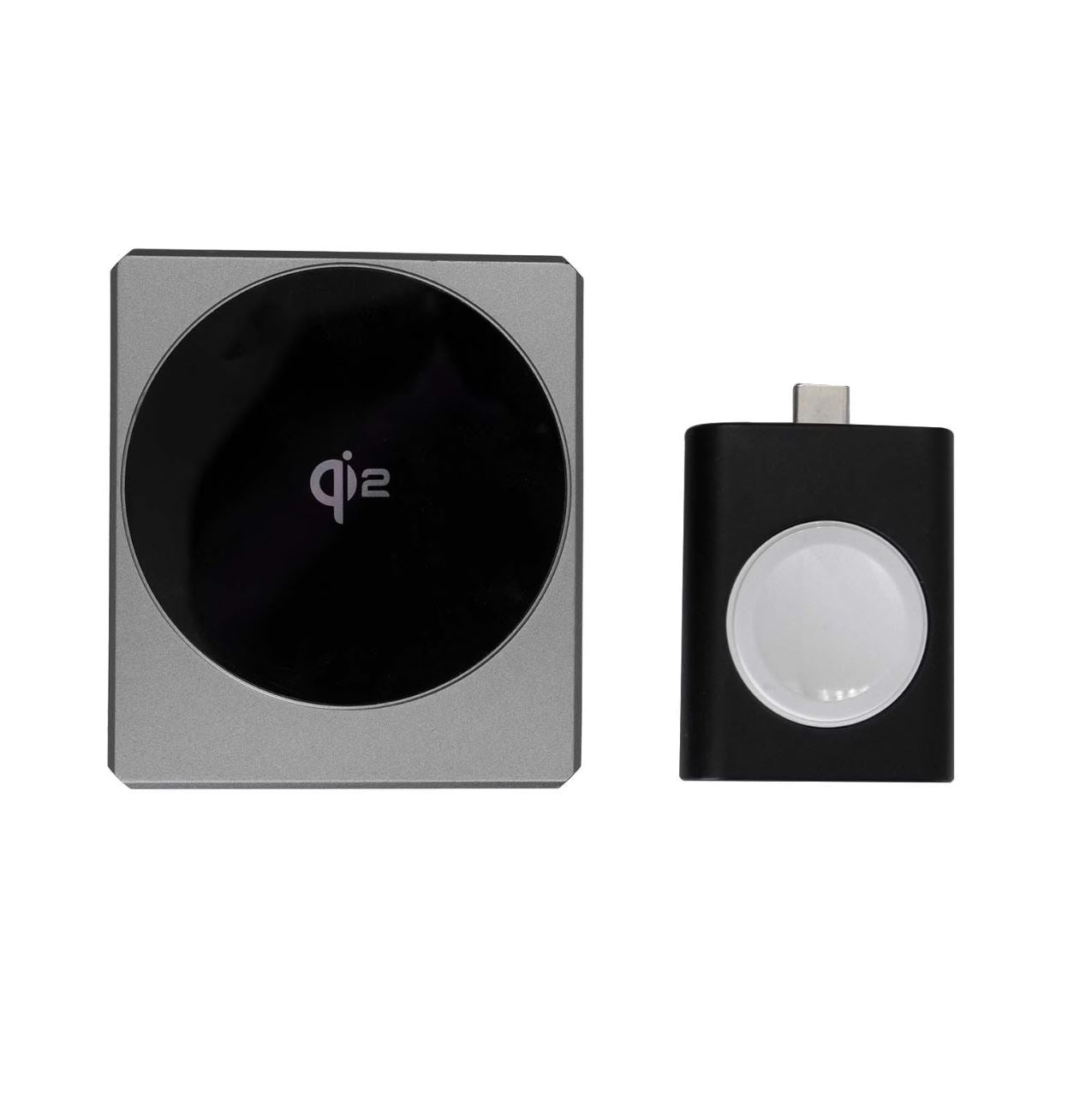 Station De Recharge Sans fil 3‑en‑1 Qi2 Cube TRUSMI CD02‑01 – Gris