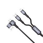 Câble Tressé USB-C vers Lightning 27 W / USB-C Vers USB-C 100 W Pour Recharge Rapide TRUSMI CA39-01 – 1,2 m – Noir